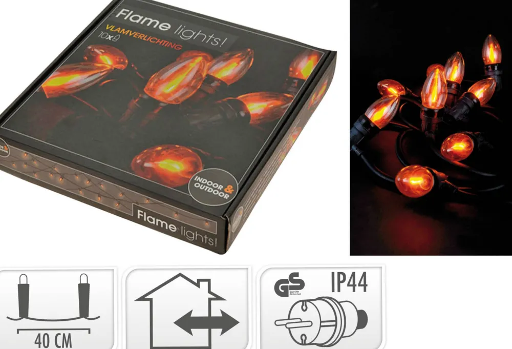 Outlet W Vlamverlichting (10 Led)