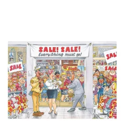 Retro Mystery 7 - Uitverkoop! Legpuzzel 1000 Stukjes|Wasgij Flash Sale