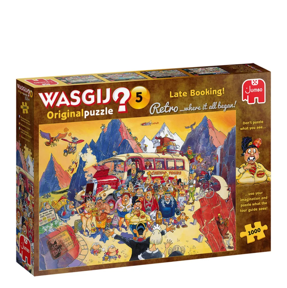 Retro Original 5 Last-Minute Boeking! Legpuzzel 1000 Stukjes|Wasgij Cheap