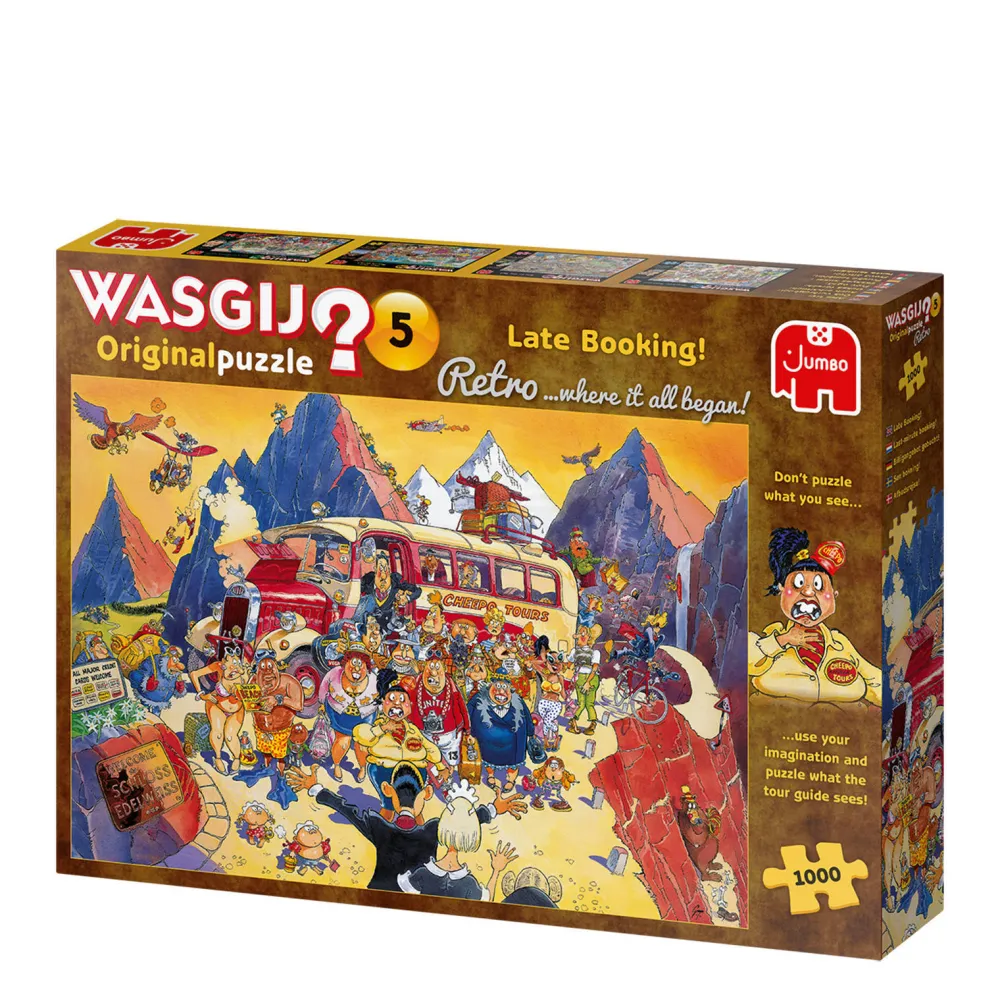 Retro Original 5 Last-Minute Boeking! Legpuzzel 1000 Stukjes|Wasgij Cheap