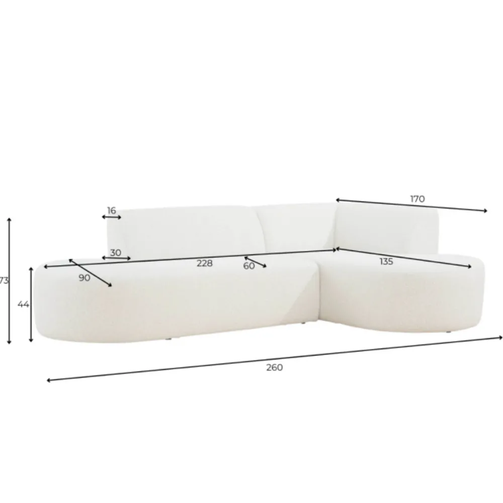 Discount Wehkamp Home Hoekbank Rechts Arles