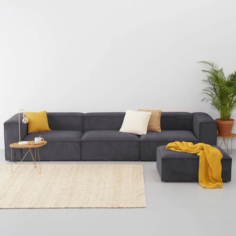 Shop Wehkamp Home Igor 4-Zits Bank Met Hocker Iii