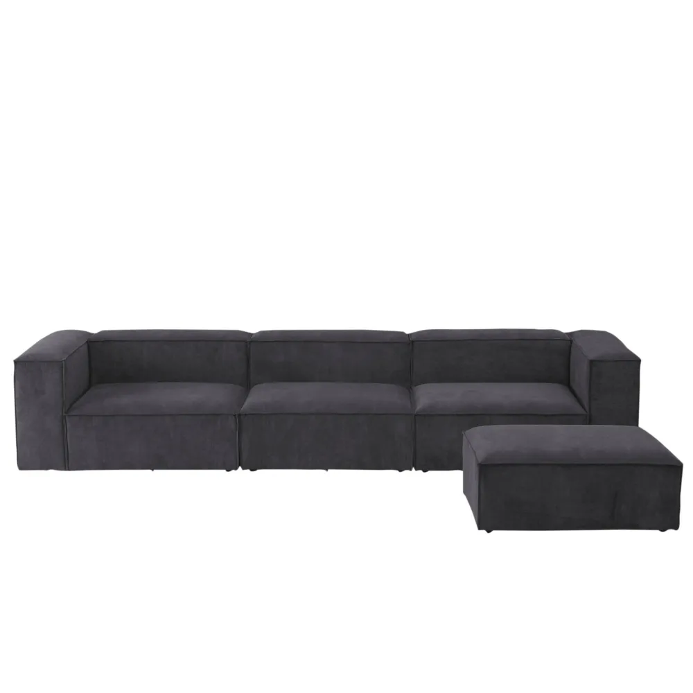 Shop Wehkamp Home Igor 4-Zits Bank Met Hocker Iii