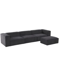 Shop Wehkamp Home Igor 4-Zits Bank Met Hocker Iii