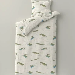 Sale Wehkamp Home Katoenen Dekbedovertrek 1 Persoons Surfin Croco (140X200 Cm)