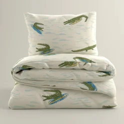 Sale Wehkamp Home Katoenen Dekbedovertrek 1 Persoons Surfin Croco (140X200 Cm)