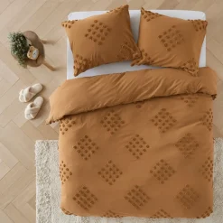 Flash Sale Wehkamp Home Katoenen Dekbedovertrek Met Tufted Patroon 1 Persoons (140X220 Cm)