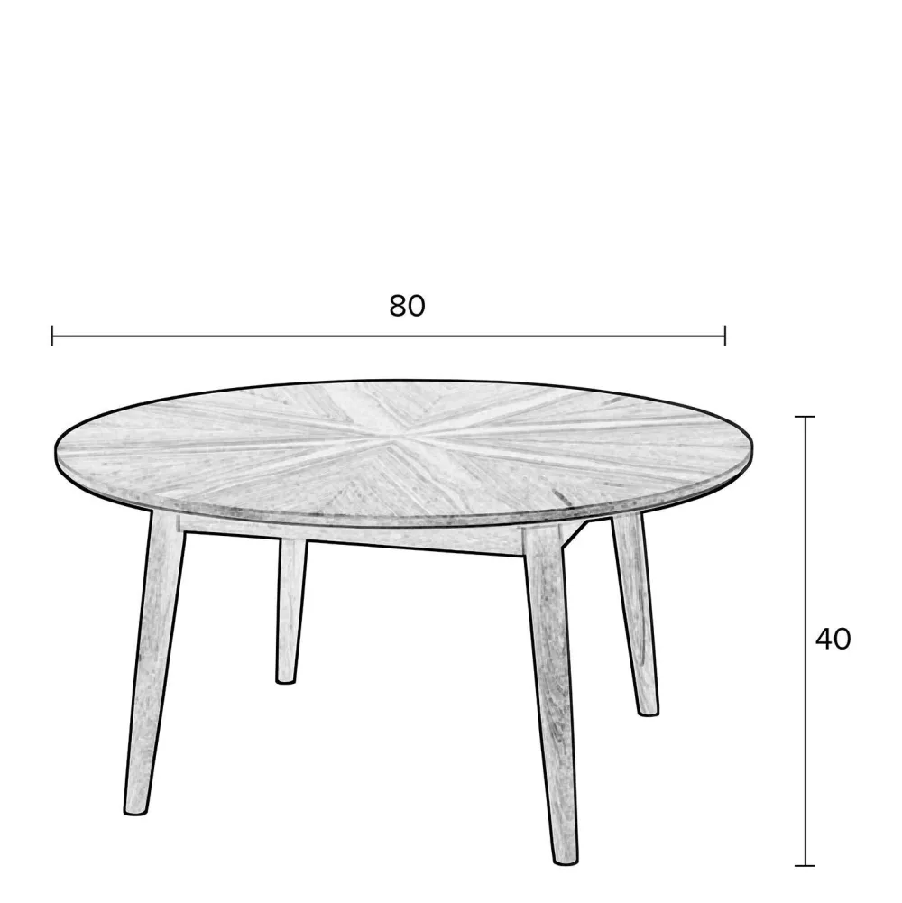 Clearance Wehkamp Home Salontafel Fabio (O80 Cm)