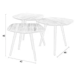 Flash Sale Wehkamp Home Salontafel (Set Van 3) Cuties