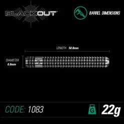 Blackout Steeltip Dartpijlen 22Gr|Winmau Flash Sale