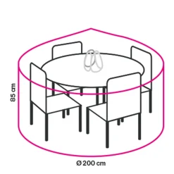Premium Tuinmeubelhoes Tafel Tot O150 Cm|Winza Outdoor Covers Best