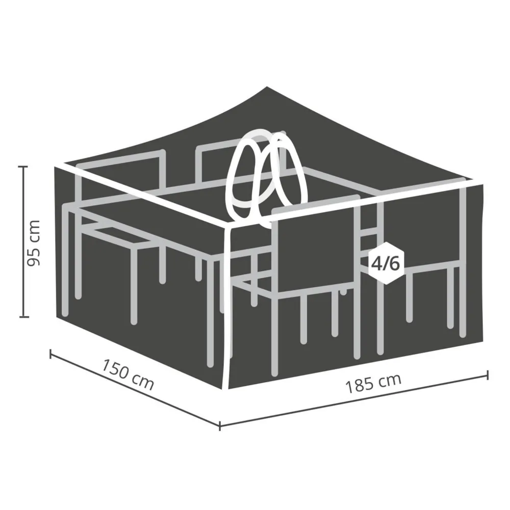 Tuinmeubelhoes Tuinset M + Bobbin|Winza Outdoor Covers Shop
