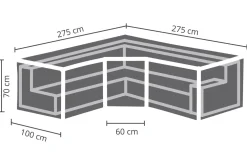 Tuinmeubelhoes L-Vorm 275 Trapezium|Winza Outdoor Covers Sale