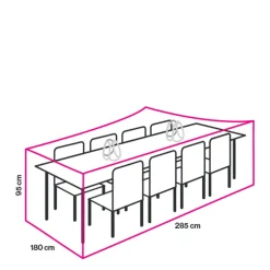 Tuinmeubelhoes Tafel Tot 280 Cm + 2X Bobbin|Winza Outdoor Covers Online