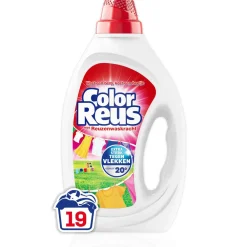 Sale Witte Reus Color Reus Gel - Vloeibaar Wasmiddel - Gekleurde Was - Voordeelverpakking - 6 X 19 Wasbeurten - 114 Wasbeurten