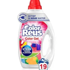 Sale Witte Reus Color Reus Gel - Vloeibaar Wasmiddel - Gekleurde Was - Voordeelverpakking - 6 X 19 Wasbeurten - 114 Wasbeurten