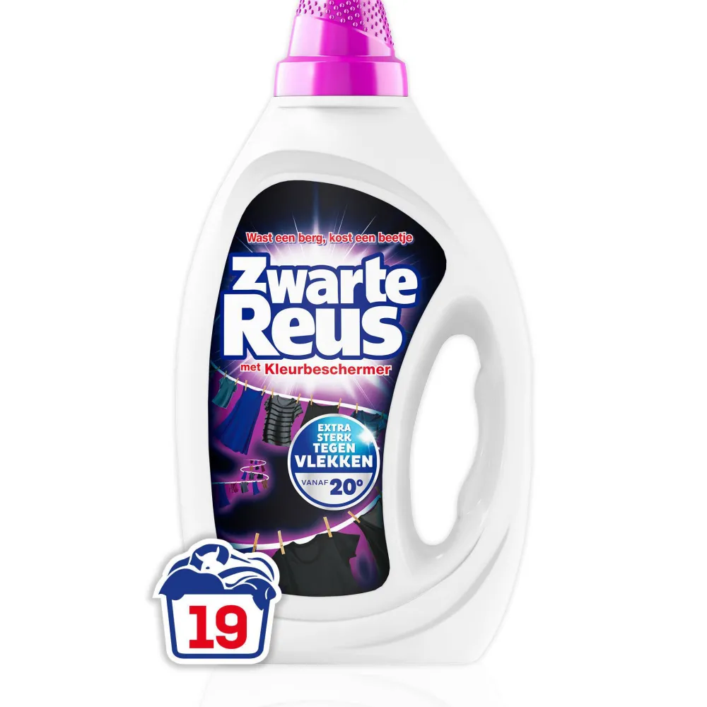 Best Witte Reus Zwarte Reus Gel - Vloeibaar Wasmiddel - Voordeelverpakking - 6 X 19 Wasbeurten - 114 Wasbeurten