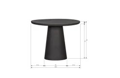 Damon Eettafel Betonlook 76Xo100|Woood Best Sale