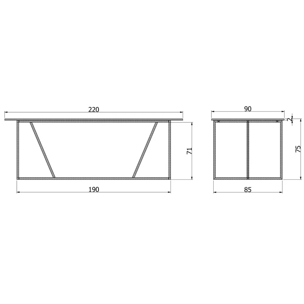 Cheap WOOOD Exclusive Eettafel Silas 220 Cm