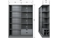 Store WOOOD Exclusive Schuifdeurkast Swing