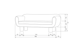 Store WOOOD Exclusive 2-Zitsbank Bodi