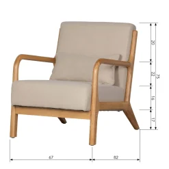 Online Woood Fauteuil Mark