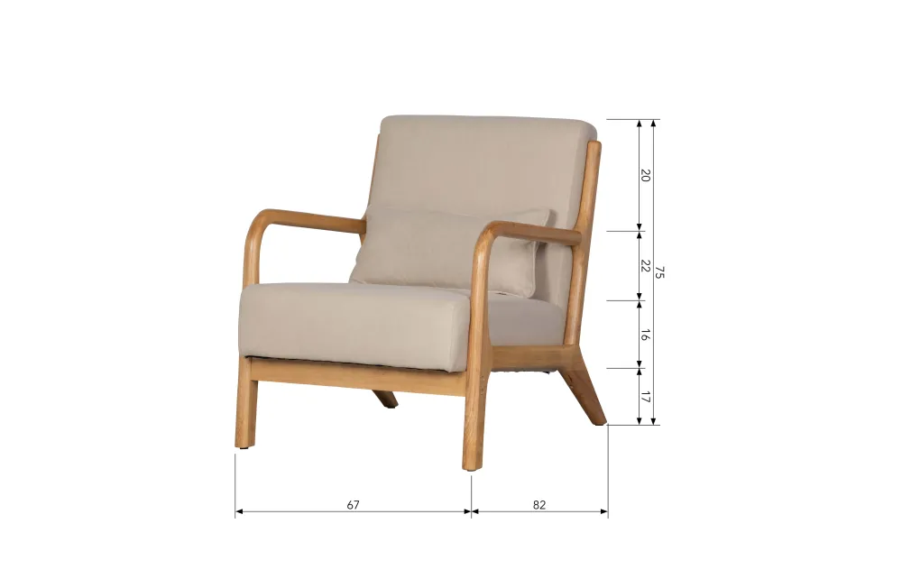 Online Woood Fauteuil Mark
