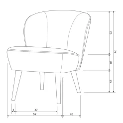Store Woood Fauteuil Sara