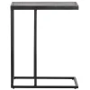 Febe Bijzettafel U Vorm - Metaal - Zwart - 55X45X35|Woood Fashion