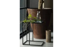Febe Bijzettafel U Vorm - Metaal - Zwart - 55X45X35|Woood Fashion