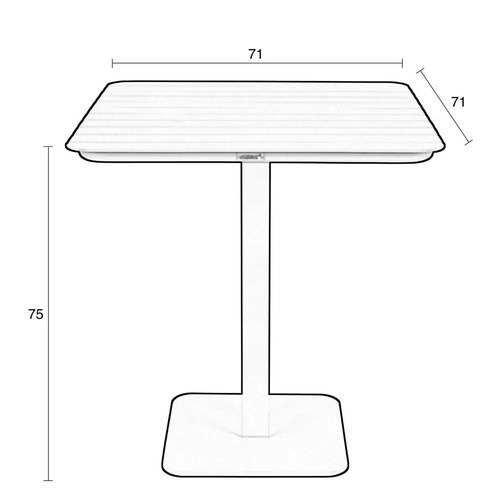 Bistro Tuintafel Vondel (71X71 Cm)|Zuiver Shop
