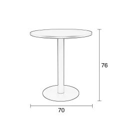 Bistrotafel Metsu ( 70 Cm)|Zuiver New