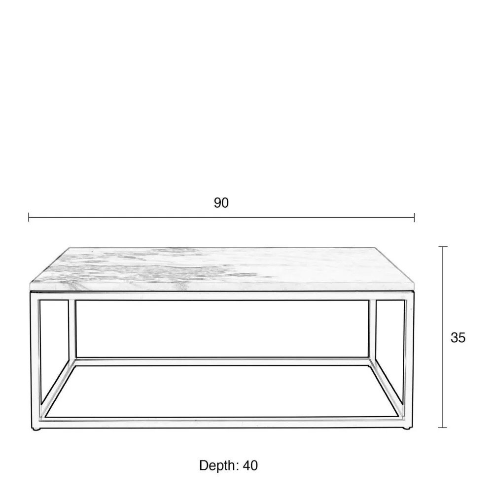 Fashion Zuiver Salontafel Marble Power