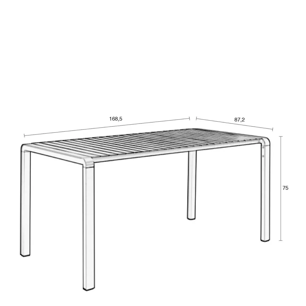 Tuintafel Vondel (87,2X168,5 Cm)|Zuiver Discount
