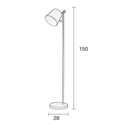 Outlet Zuiver Vloerlamp Buckle Head