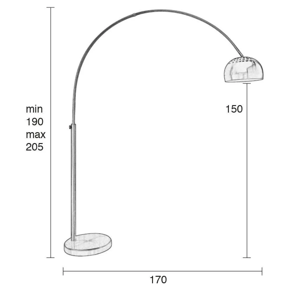 Fashion Zuiver Vloerlamp Metal Bow