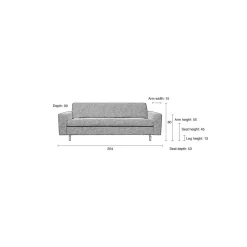 Sale Zuiver 2,5-Zitsbank Jean